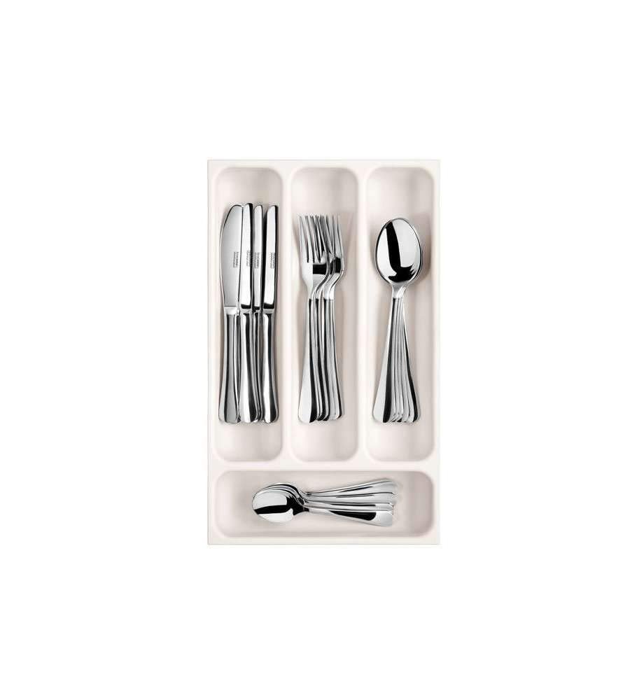 Tescoma Flexispace 899410 Mutfak Gereçleri İçin Çekmece Düzenleyici, Plastik, Beyaz, 37 x 22,2 x 4,5