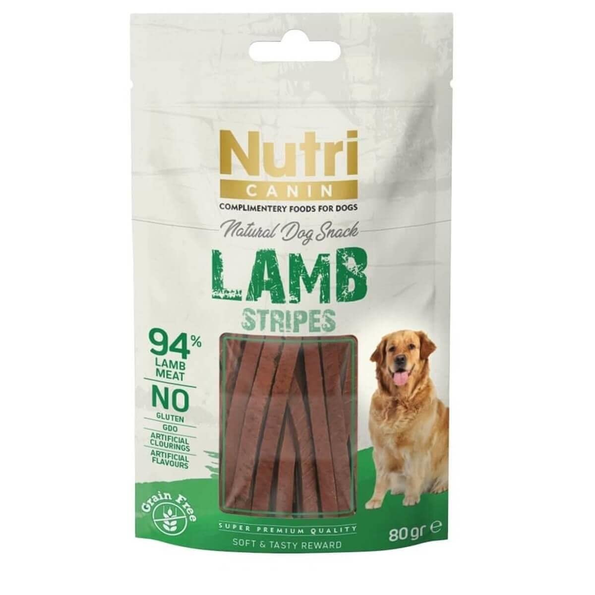 Nutri Canin Natural Dog Snack Lamb Tahılsız Kuzulu Ödül 80 G