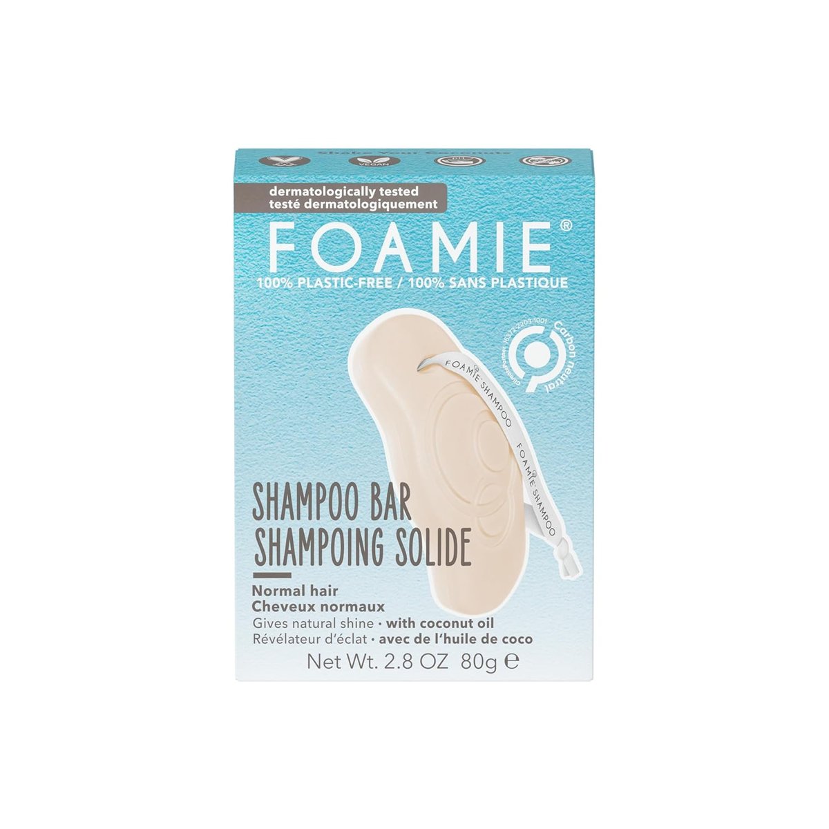 Foamie Shake Your Coconuts Katı Şampuan – Normal Saçlar İçin Nazik Temizlik