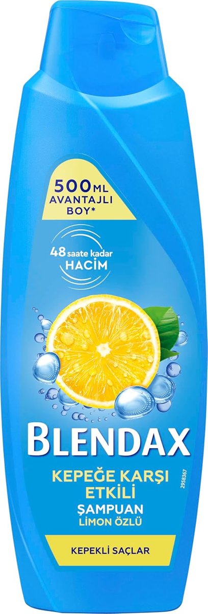 BLENDAX Kepeğe Karşı Etkili Limon Özlü Şampuan, 500 ml