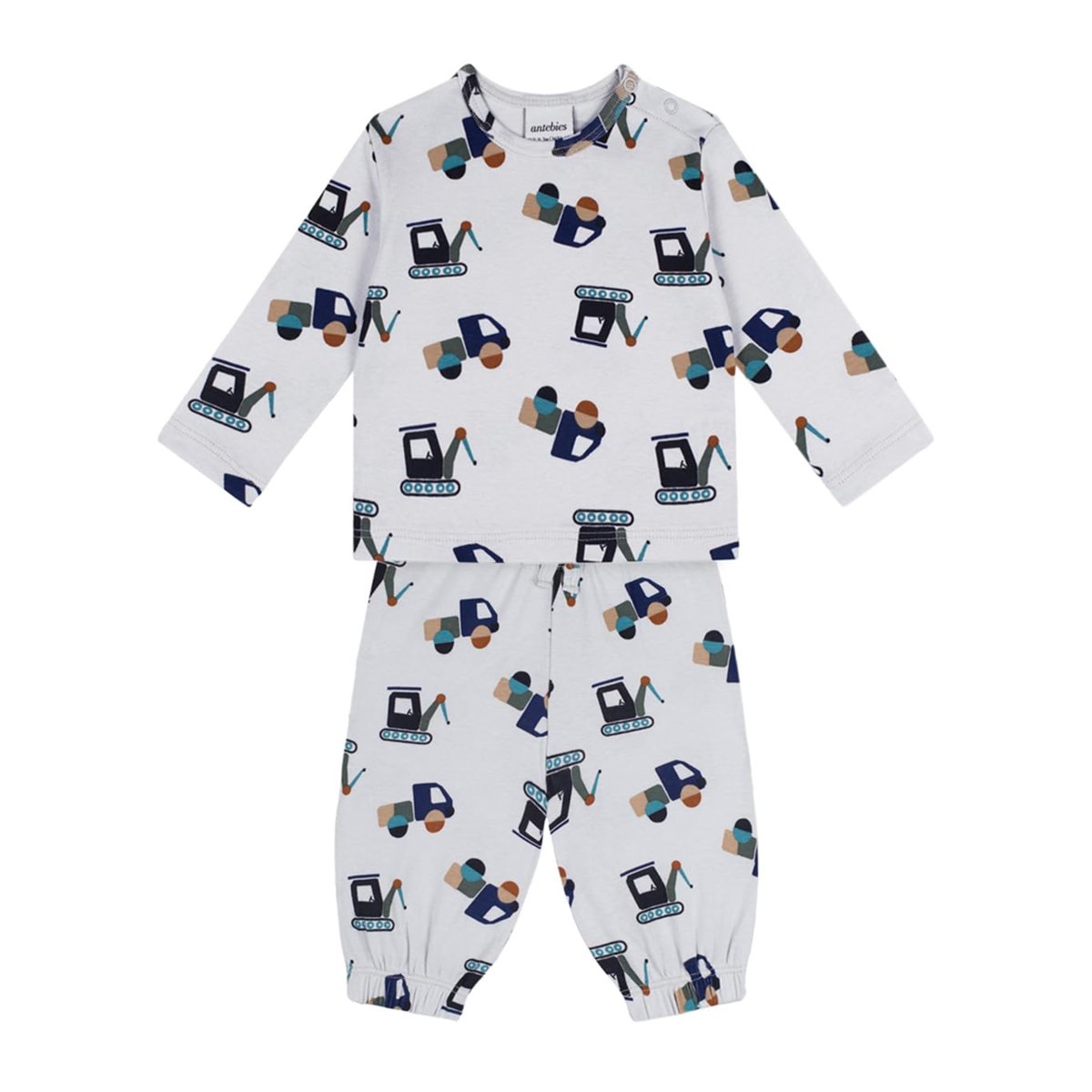 İnşaat Ekibi Uzun Kollu Tshirt Pantolon Set Lacivert