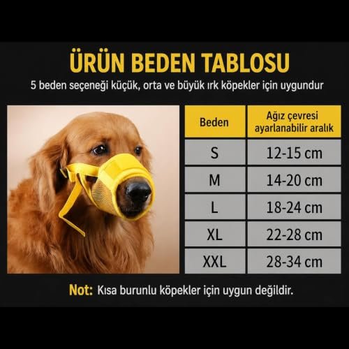 Valkyrie Köpek Ağızlığı XL Beden Nefes Alabilir Fileli Ayarlanabilir Isırma Önleyici Yumuşak Siyah