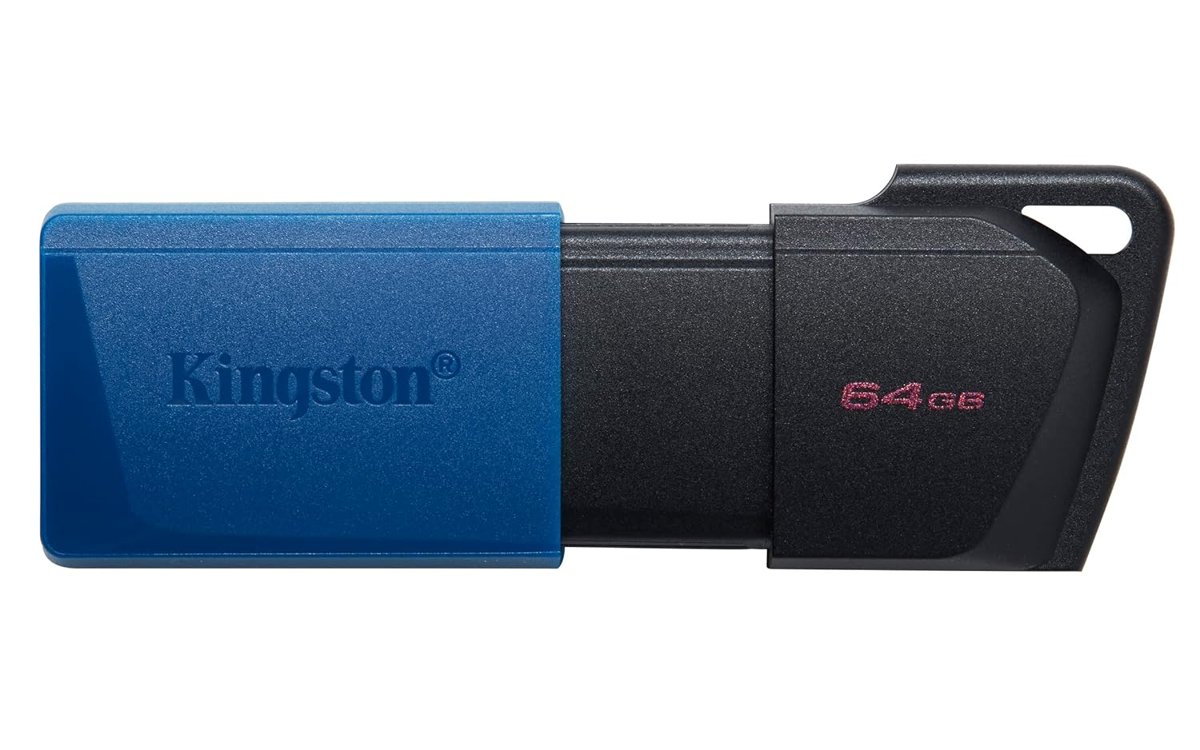 Kingston DataTraveler Exodia M 64GB USB Flash Bellek DTXM/64GB USB 3.2 Gen 1 (64 GB, Siyah / Mavi)