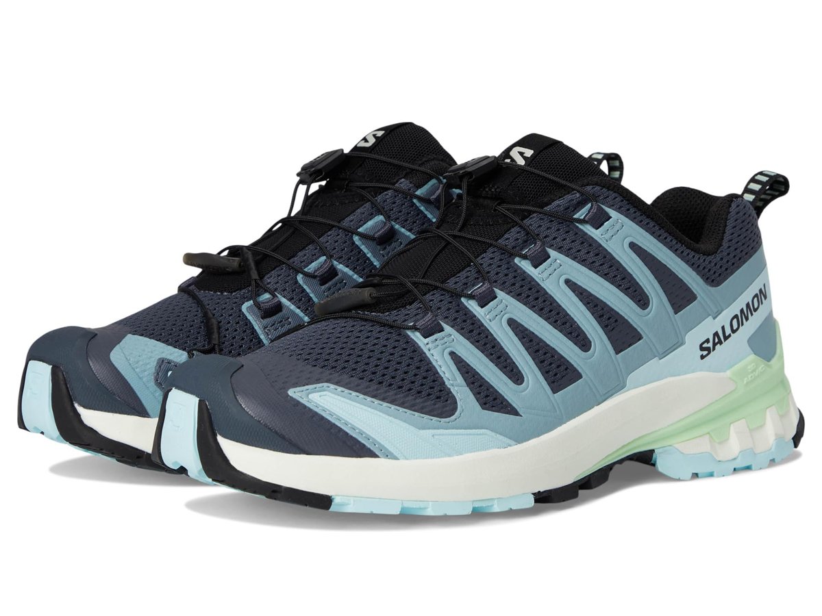 Salomon Kadın Xa Pro 3D V9 Spor Ayakkabı, Türbülans/Buzlu Aqua/Patina Yeşili, 39 EU