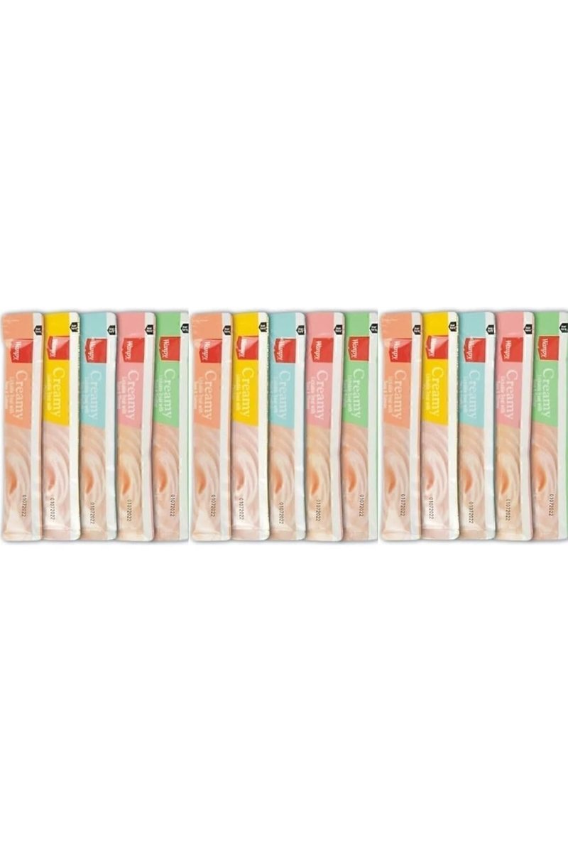Wanpy Creamy Cat Treat Karışık Krema Sıvı Kedi Ödül Maması 14 Gr X 15 Adet