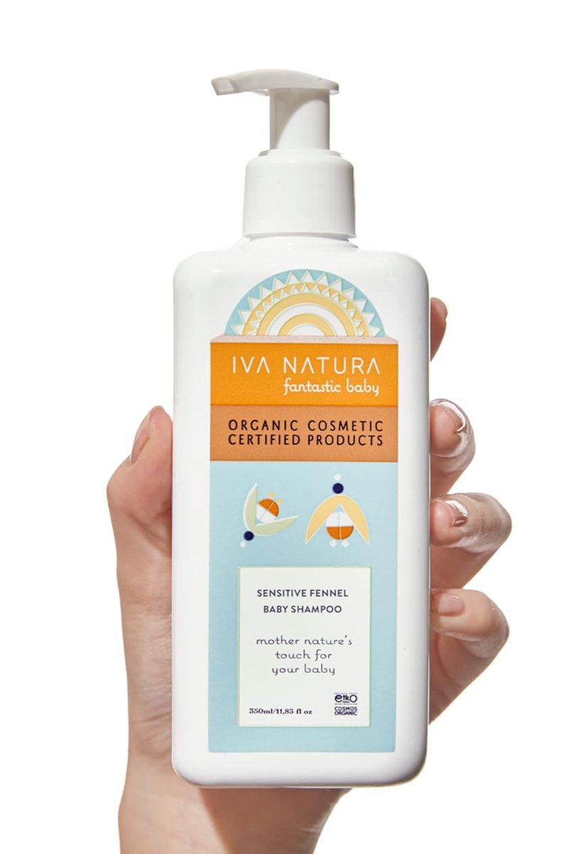 İva Natura Organik Bebek Şampuanı Aloe Vera  Rezene Özlü – Göz Yakmayan – Sülfatsız – 350 ml