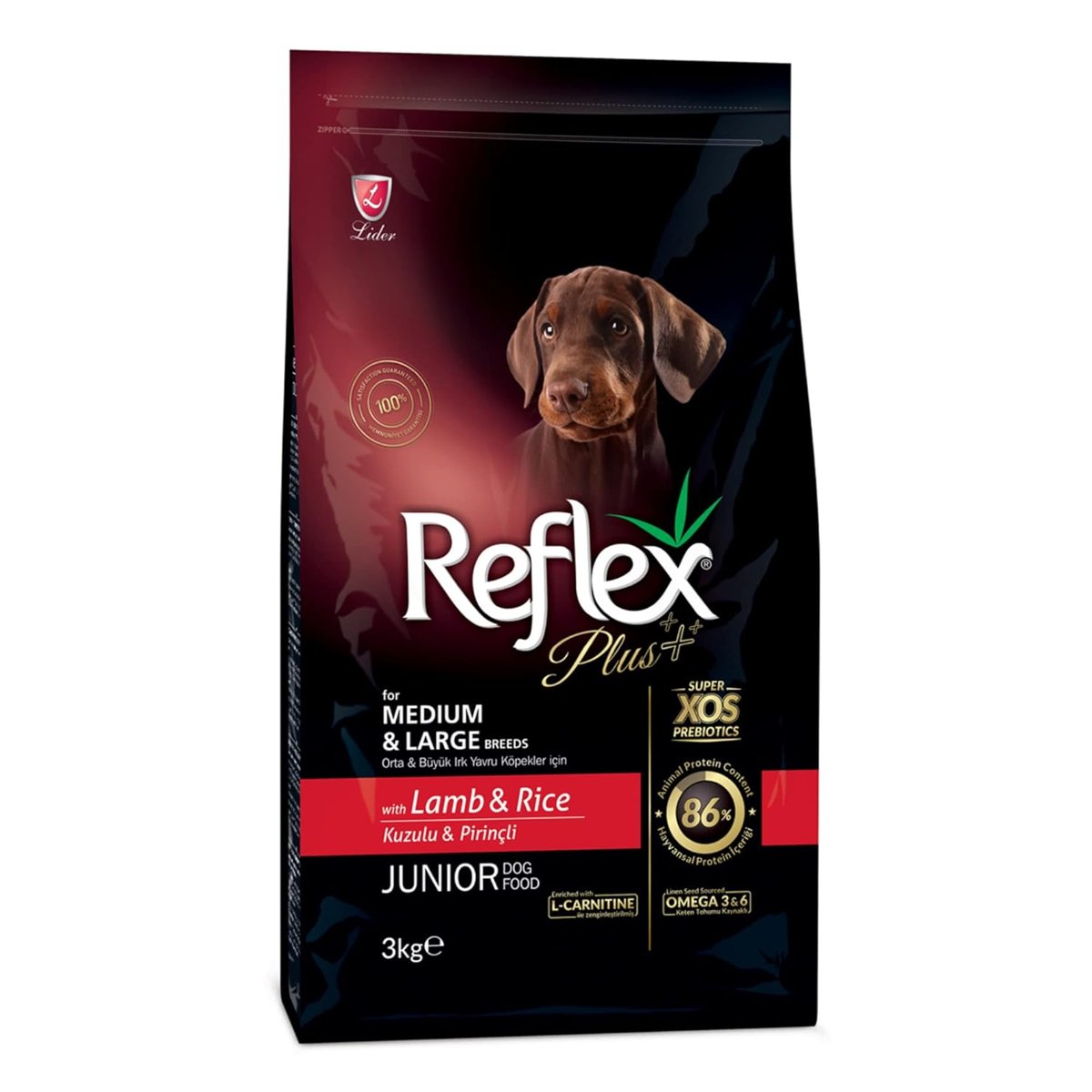 Reflex Plus M,L Breed Puppy Dog 28/16 LR, 3 Kg