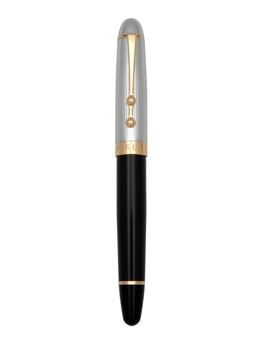 Piguet Genève – Lüks ve Ergonomik Dolma & Tükenmez Kalem – Sigma Serisi – Alman M Uç, Altın Kaplama, Mavi Mürekkep – Evrensel Refill, Premium Hediye Kutulu (Tükenmez Kalem, Deluxe)