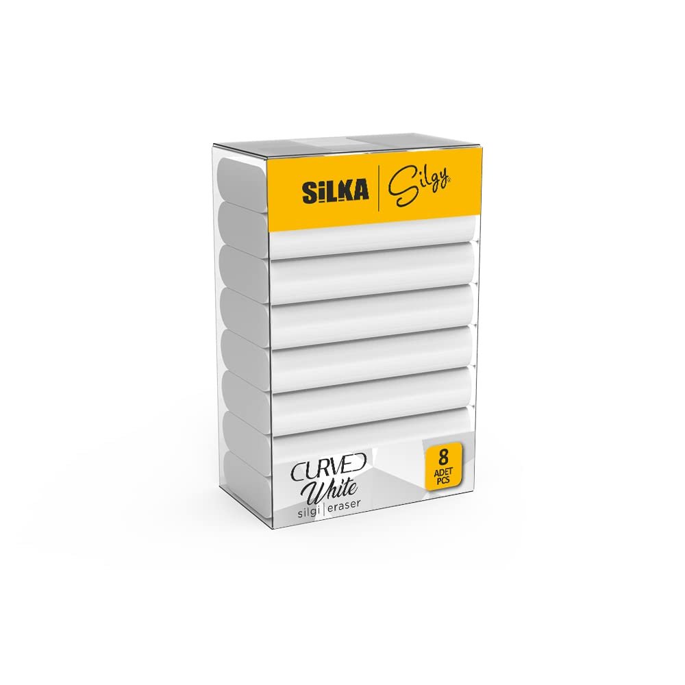 Silka Curved White Silgi, 8'li, Sg.52
