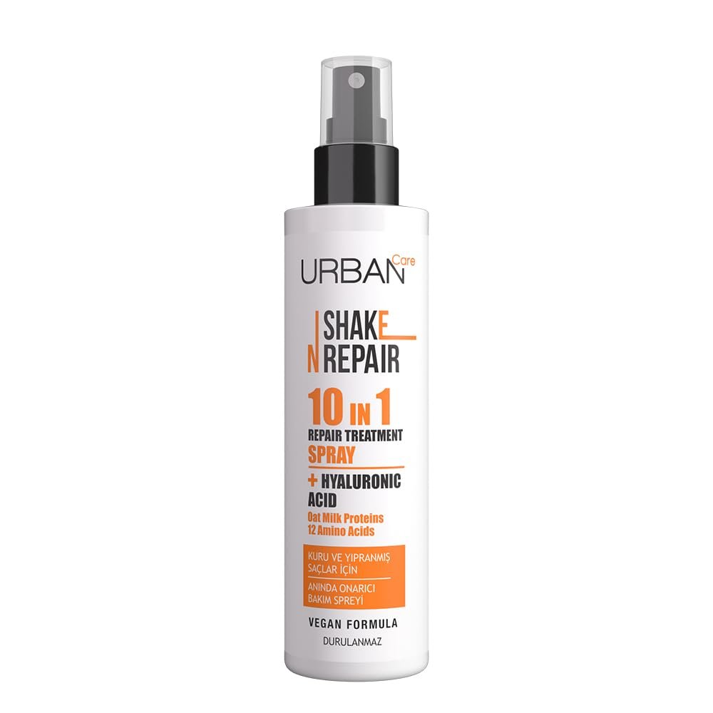 Urban Care Shake N Repair 10-in-1 Onarıcı Etkili Durulanmayan Saç Bakım Spreyi, 200 Mililitre, Vegan