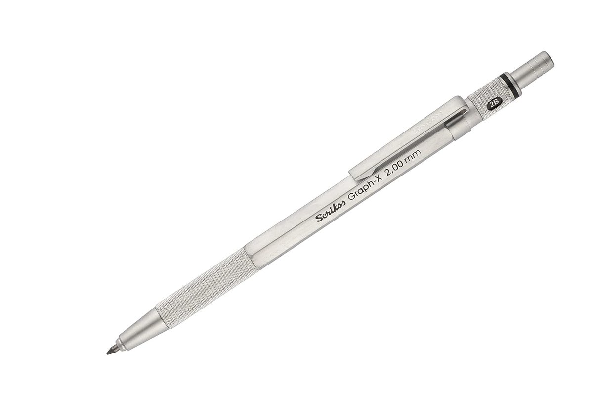 Scrikss Office Graphx Mekanik Kurşun Kalem Saten Gri 2 Mm