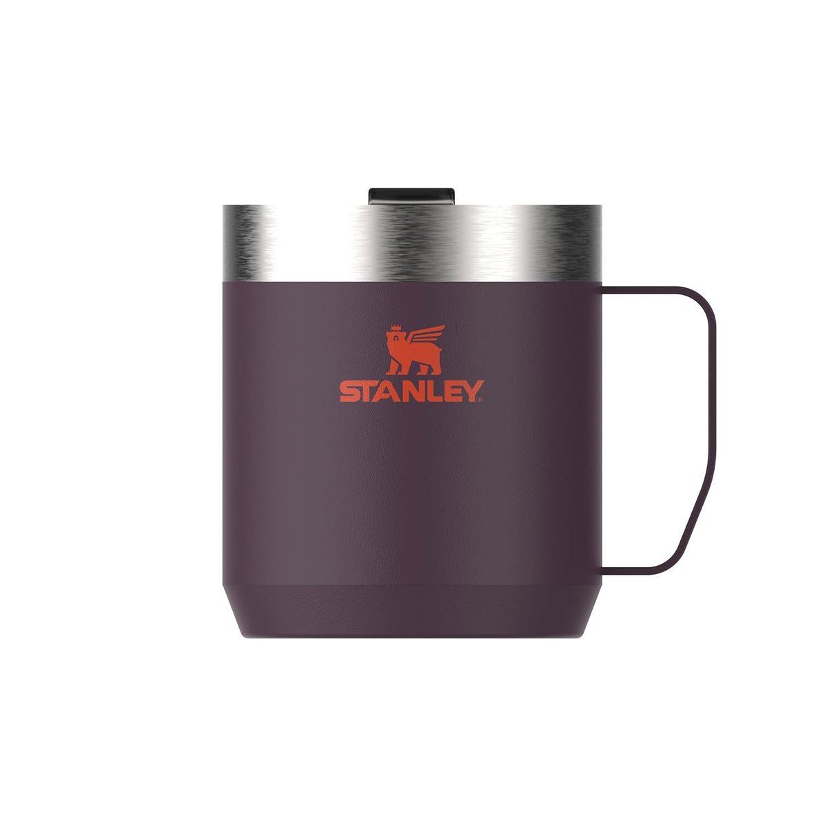 Stanley Classic Legendary Camp Mug Paslanmaz Çelik Termos Bardak, Mürdüm (Plum), 0.35 Litre