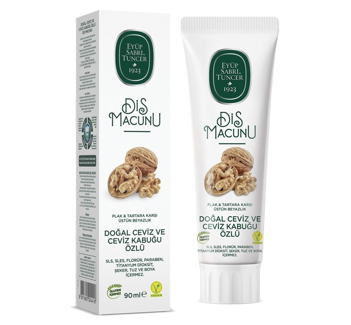 Eyüp Sabri Tuncer Doğal Ceviz Özlü Diş Macunu, Ceviz Aromalı, 90ml