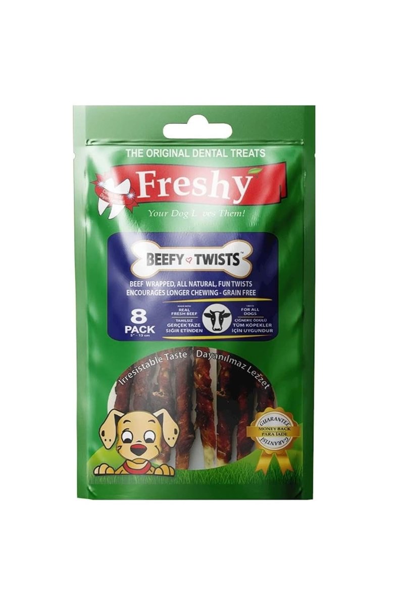 Freshy Beefy Twists - Dana Biftek Sarılı Burgu Çubuk