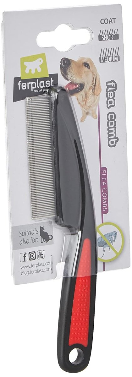 Ferplast GRO 5838 KÖPEK PIRE TARAĞI, Red, Narrow