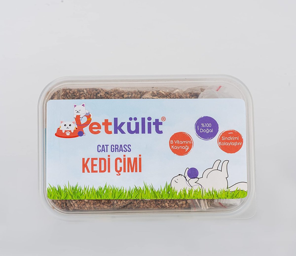 Petkülit Kedi Çimi - Şeffaf
