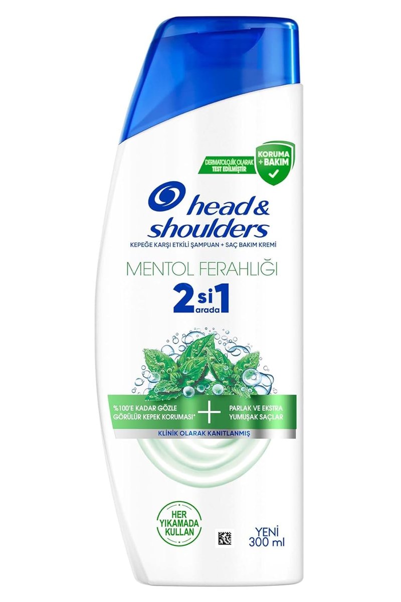 Head  Shoulders Mentol Ferahlığı 2'si 1 Arada Kepeğe Karşı Etkili Şampuan 300ml