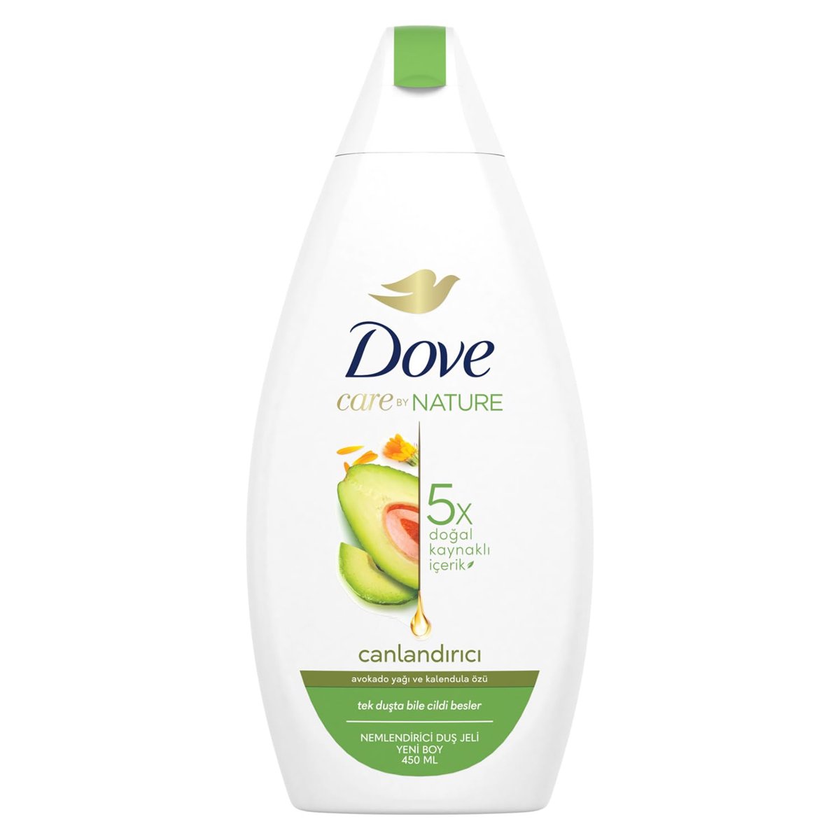 Dove Duş Jeli Avokado Yağı ve Kalendula Özü 450 ml