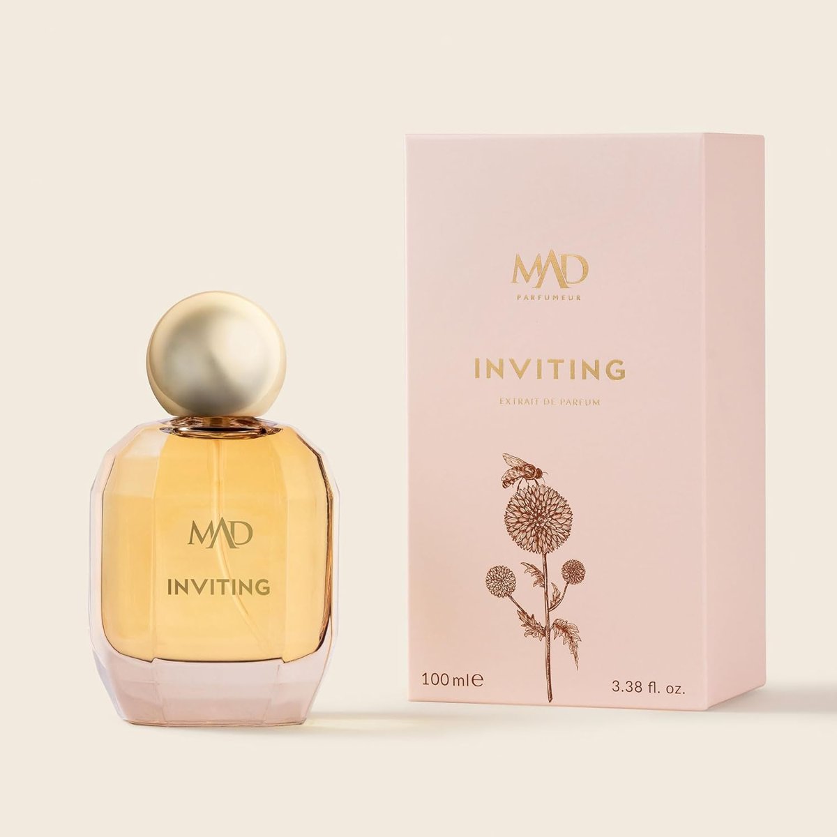 Mad Inviting Extrait de Parfum 100 ml Kadın Parfüm – Armut, Yasemin ve Amber ile Zarif, Çiçeksi ve K