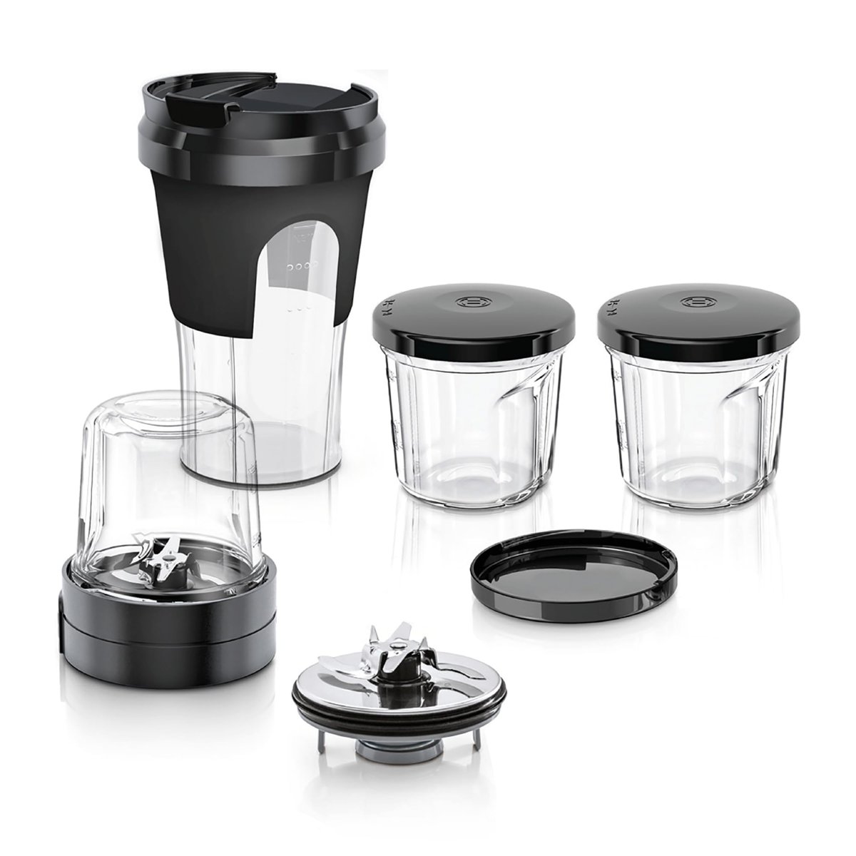 Bosch Muz45Xtm1 Tastymoments 5’İ 1 Arada Çoklu Parçalayıcı Seti (Karıştırma Yapma, Öğütme, Saklama, Togo Çözümü) Mumx, Mum5, Mum4 Mutfak Makineleri İçin