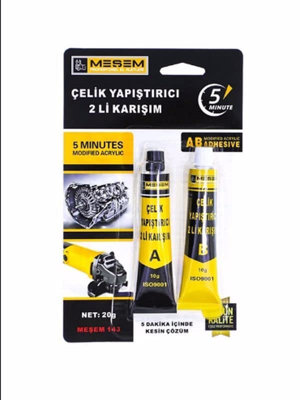 Meşem Çelik Yapıştırıcı 2’li Karışım 20 GR