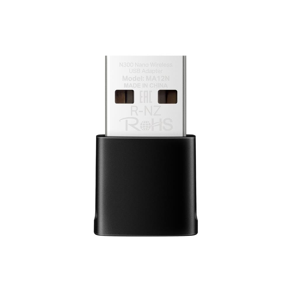 Mercusys MA12N, N300 Mbps Kablosuz Nano USB Adaptör