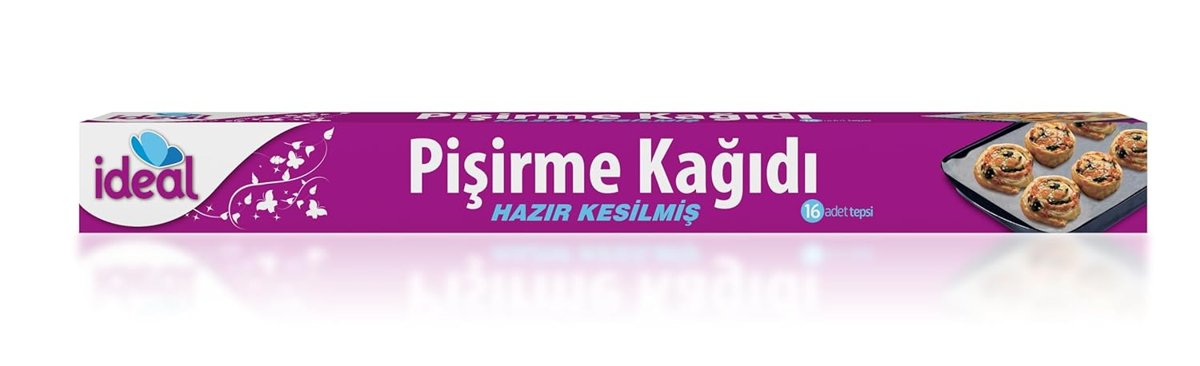 İdeal Hazır Kesilmiş Pişirme Kağıdı 16 adet 42x37 cm, Helal Sertifikalı BPA İçermez, Fırında Tavuk, Et, Tatlı, Börek Pişirmek için Yüksek Isıya Dayanıklı Hazır Fırın Pişirme Kağıdı Yapışmaz Yanmaz