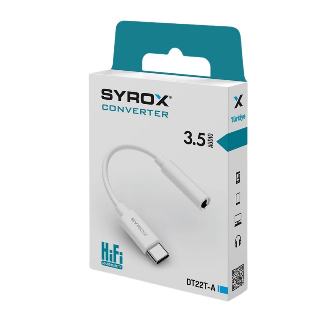 Syrox DT22T-A Type-C to Aux Dönüştürücü