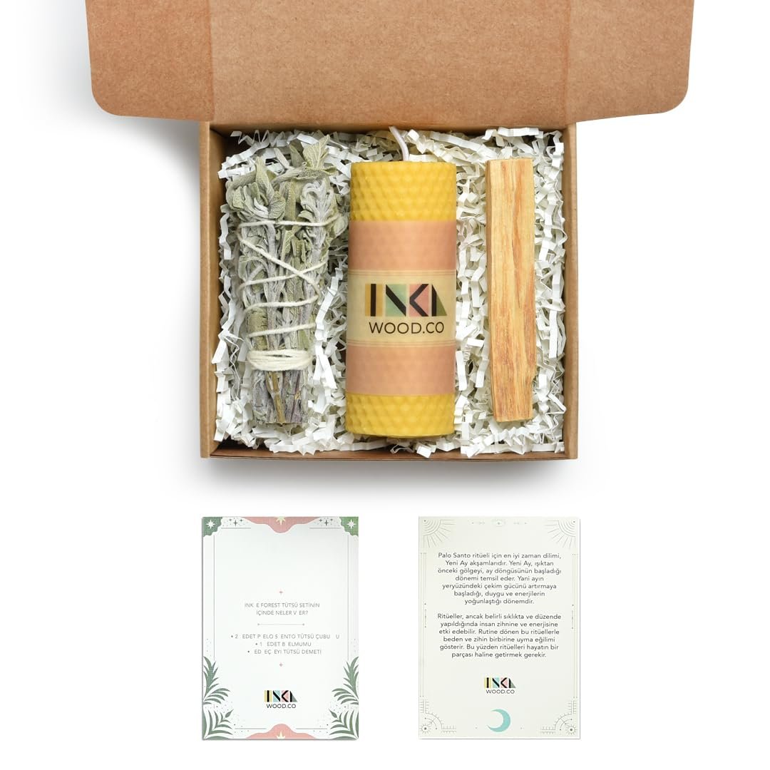 Inka Forest Tütsü Seti, Adaçayı, Balmumu, Palo Santo,