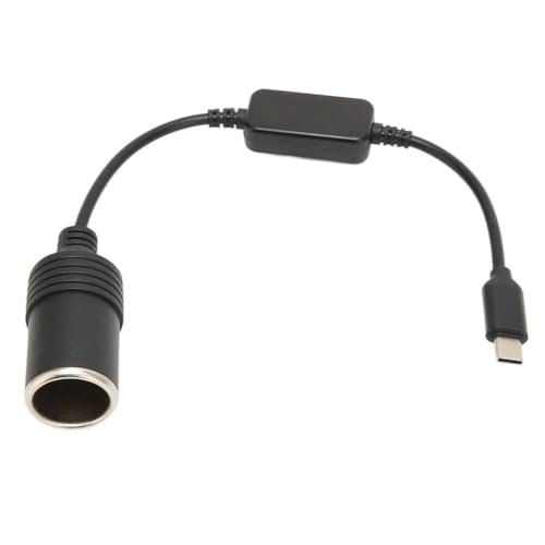 Type-C 5 Volt To 12 Volt Max 1 Amper Çakmak Fiş Çevirici Type-C PD Portundan Gelen Gücü 12V Araç Çakmak Soketine Dönüştürür