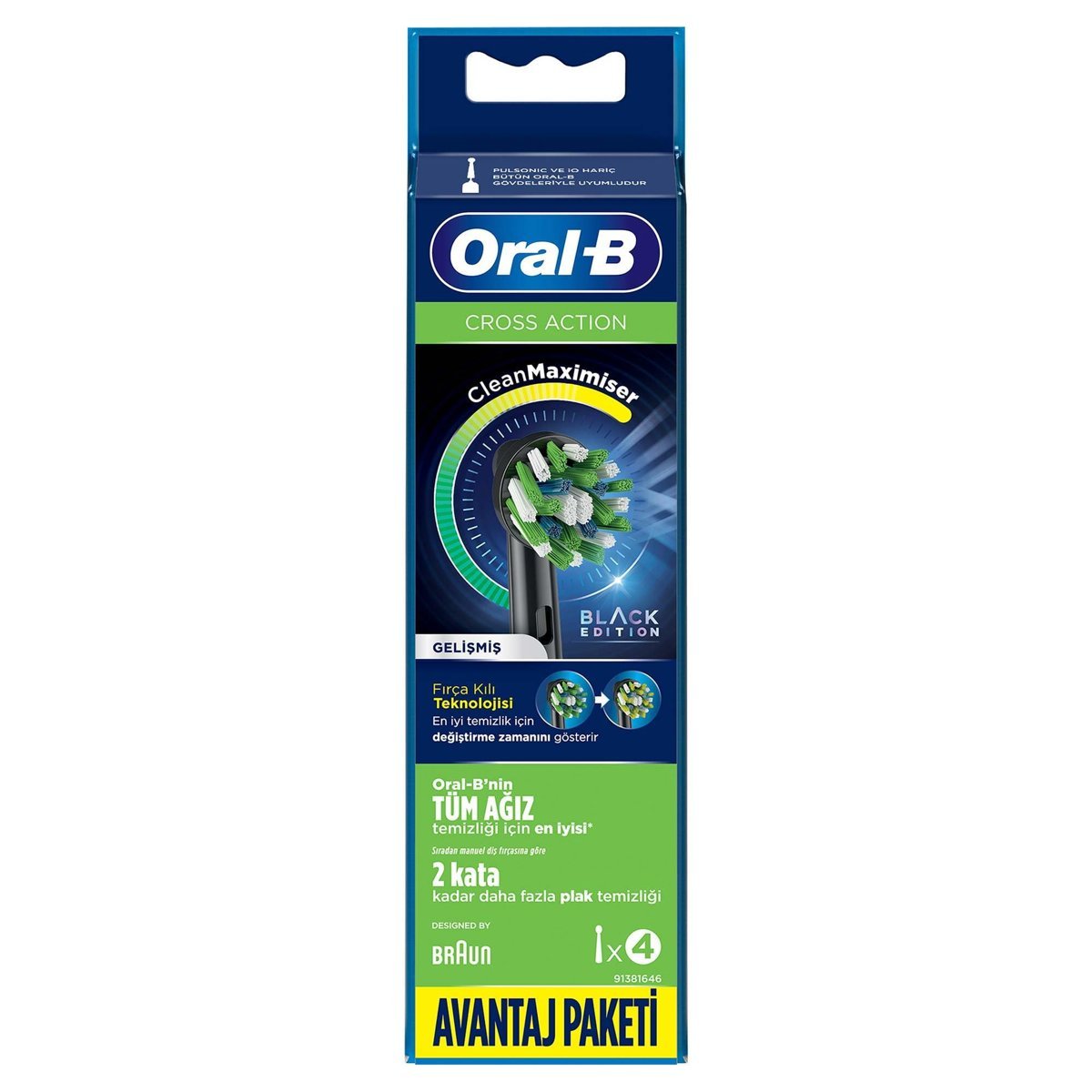 Oral-B Şarjlı Diş Fırçası Yedek Başlığı Cross Action X-Filament 4 adet ürün