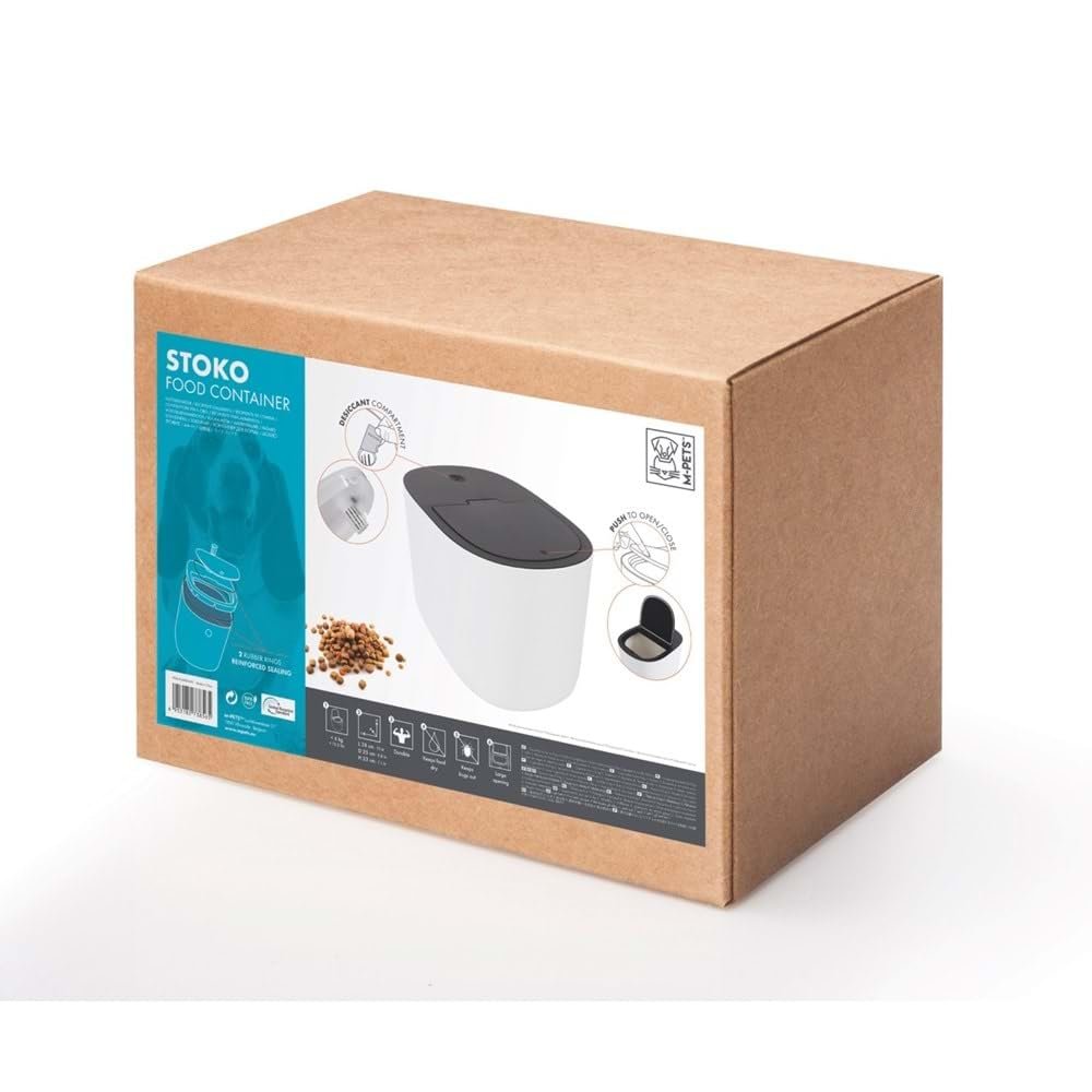 M-PETS STOKO WHITE 6KG MAMA SAKLAMA KOVASI