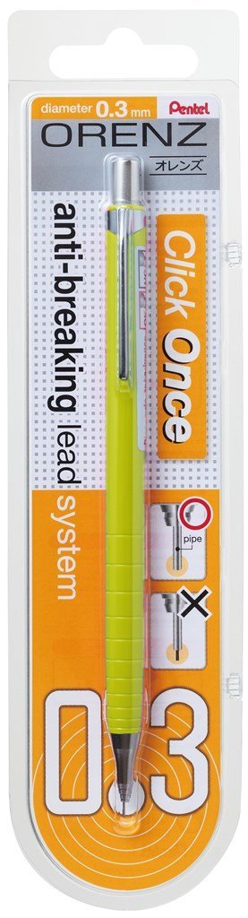 Pentel Orenz Uç Korumalı Teknik Çizim Ve Yazı İçin Mekanik Kurşun Kalem, 0.3 Mm, Sarı