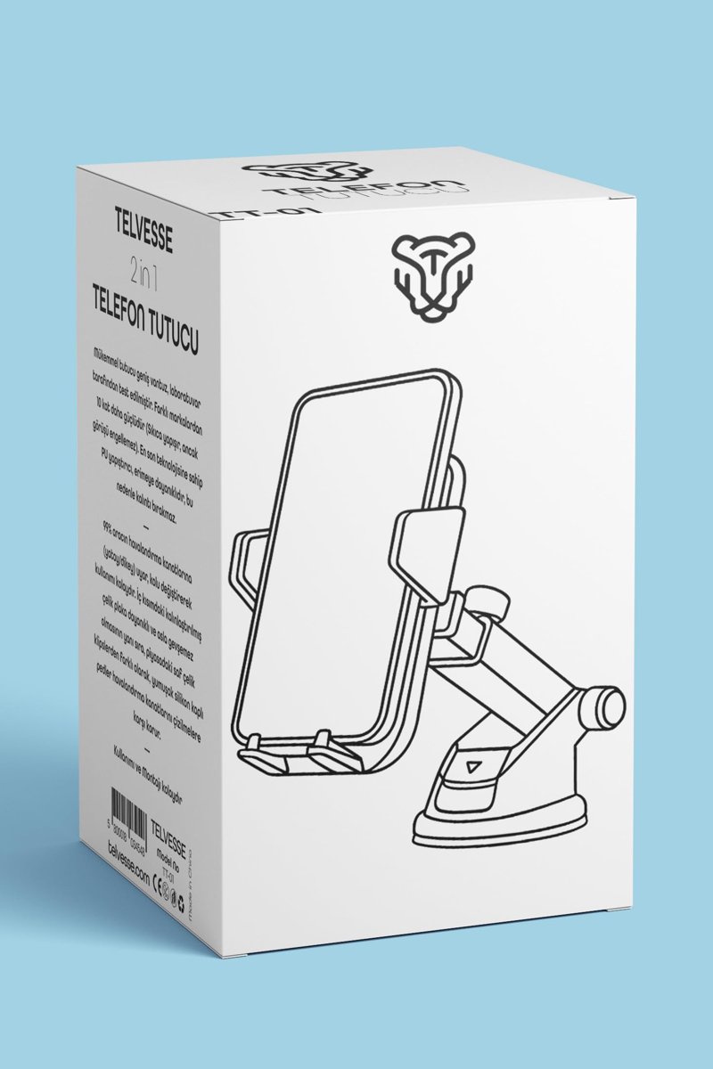 2 MODLU Klima + Torpido Araç Telefon Tutacağı Cam Havalandırma Vantuzlu Araba Telefon Tutucu TT01