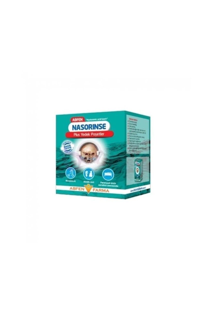 Abfen Farma Sinus Rinse Yetişkin Plus Nazal Yıkama Yedek Poşet 50 Adet
