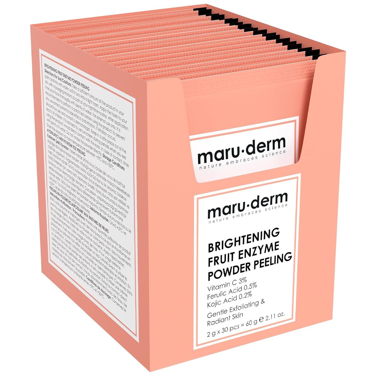Maru.Derm Aydınlatıcı Meyve Enzimli Pudra Peeling 60 g