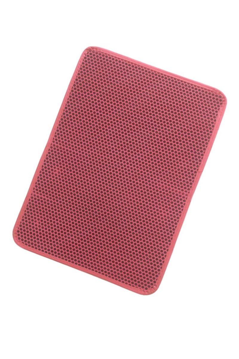 TİNEKE Elekli Kedi Tuvalet Önü Paspası Kedi Paspası KIRMIZI 60x42 Cm