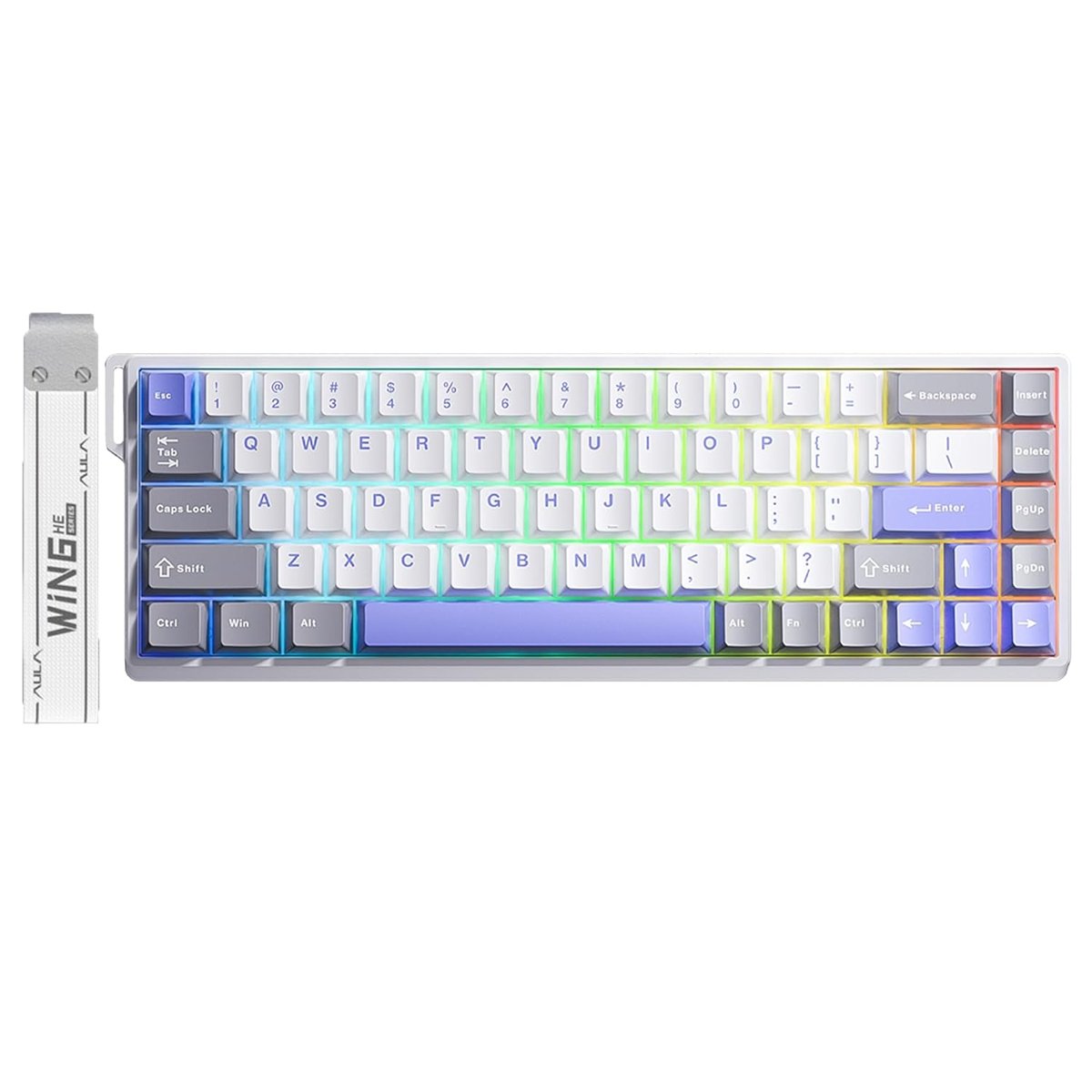 Aula Win68 He Max Manyetik Klavye Rapid Trigger Wing Chun Switch 8000Hz RGB TKL Hot Swap Oyuncu Klav
