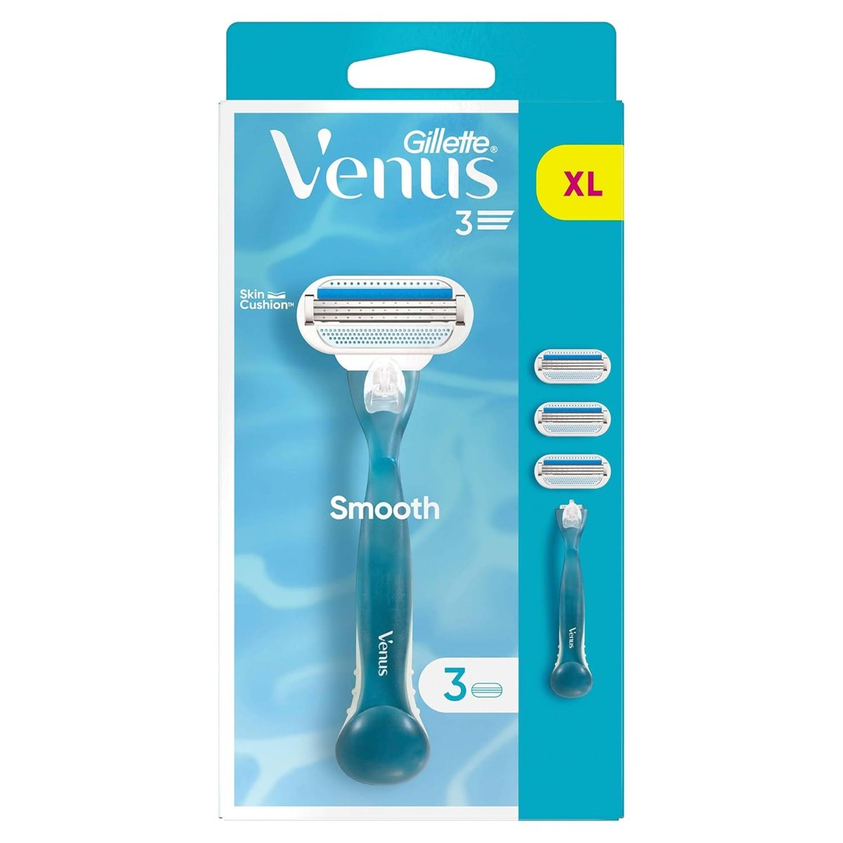 Gillette Venus Smooth Kadın Tıraş Makinesi ve 3 Adet Yedek Tıraş Bıçağı
