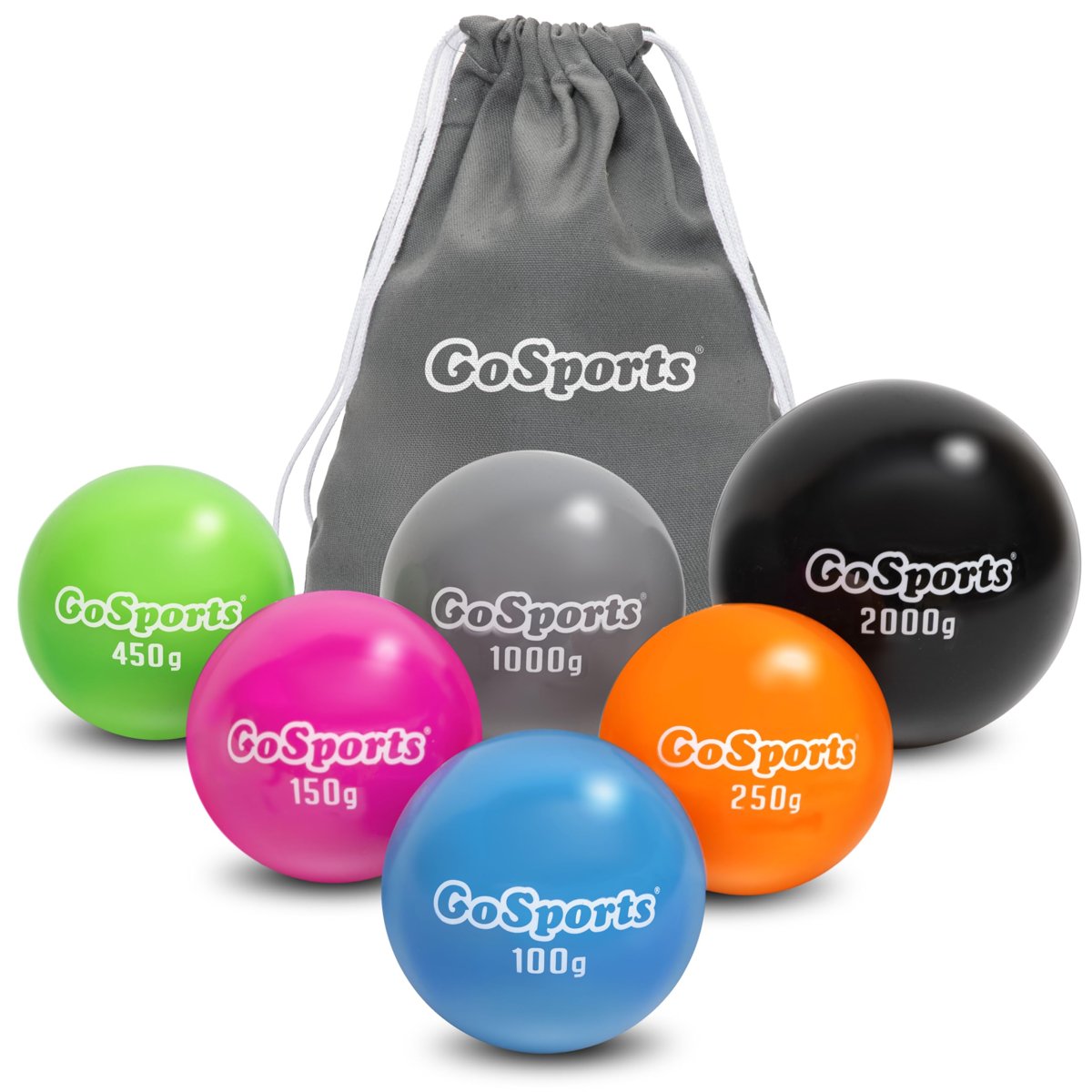 GoSports Beyzbol ve Softbol Antrenmanı için Plyometrik Ağırlıklı Toplar 6'lı Paket - Güç ve Mekaniği Geliştirmek için Değişken Ağırlıklı Toplar - Profesyonel veya Elite Seti Seçin