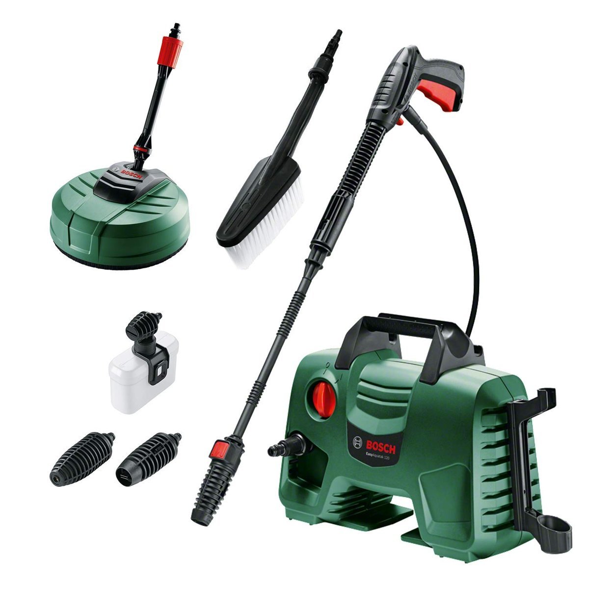 Bosch Home And Garden Yüksek Basınçlı Yıkama Easyaquatak 120, Yeşil Premium Kit (1500W, Ev ve Araç Yıkama Kiti, Max Debi 350/Saat)
