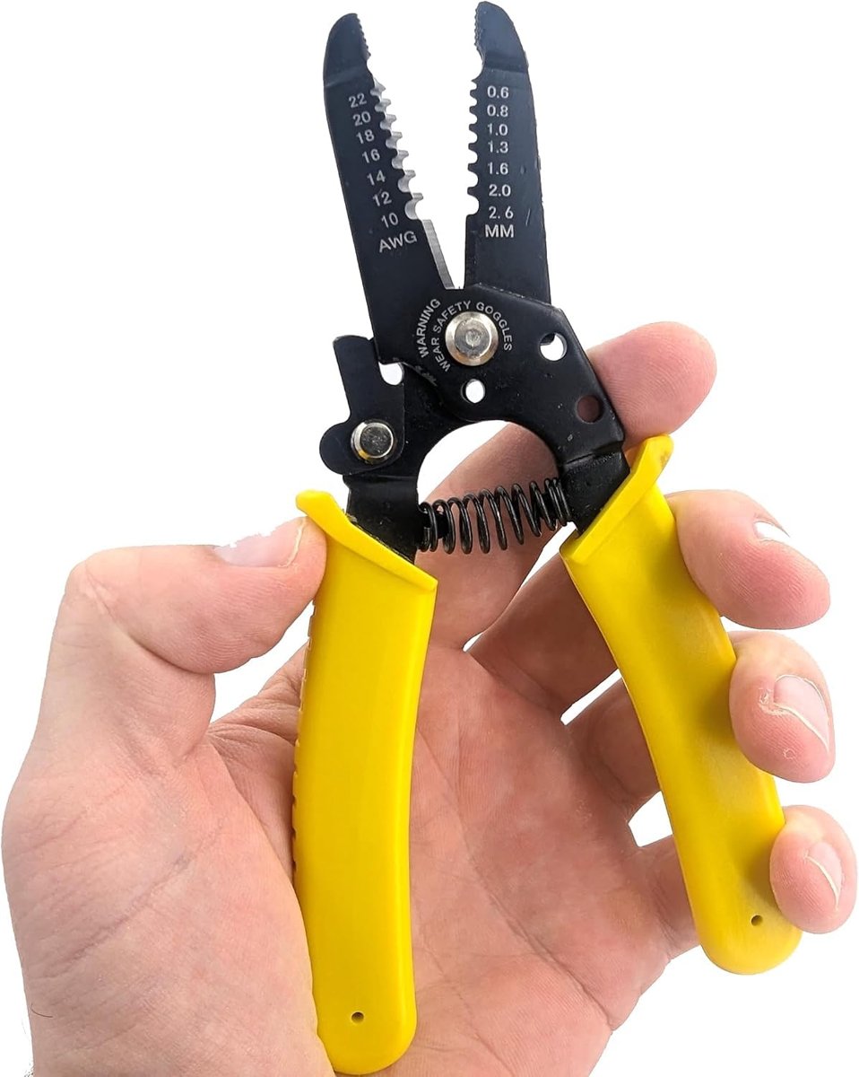 AEE® Profesyonel Kablo Soyma Pensesi 160 mm Tel Soyucu Tel Kesici Kablo Sıyırma Pensesi Çok Amaçlı Elektrikçi Pensesi 0.6-2.6 mm Kablo Soyucu Kablo Kesme El Aleti Elektrik Elektronik Tamir Pensesi