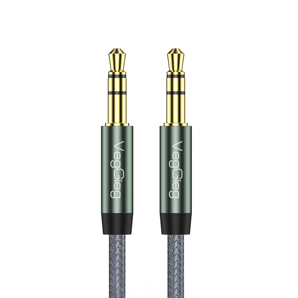 VegGieg 3.5mm Jack TRS Hi-Fi Örgülü AUX Ses Kablosu 3 Metre