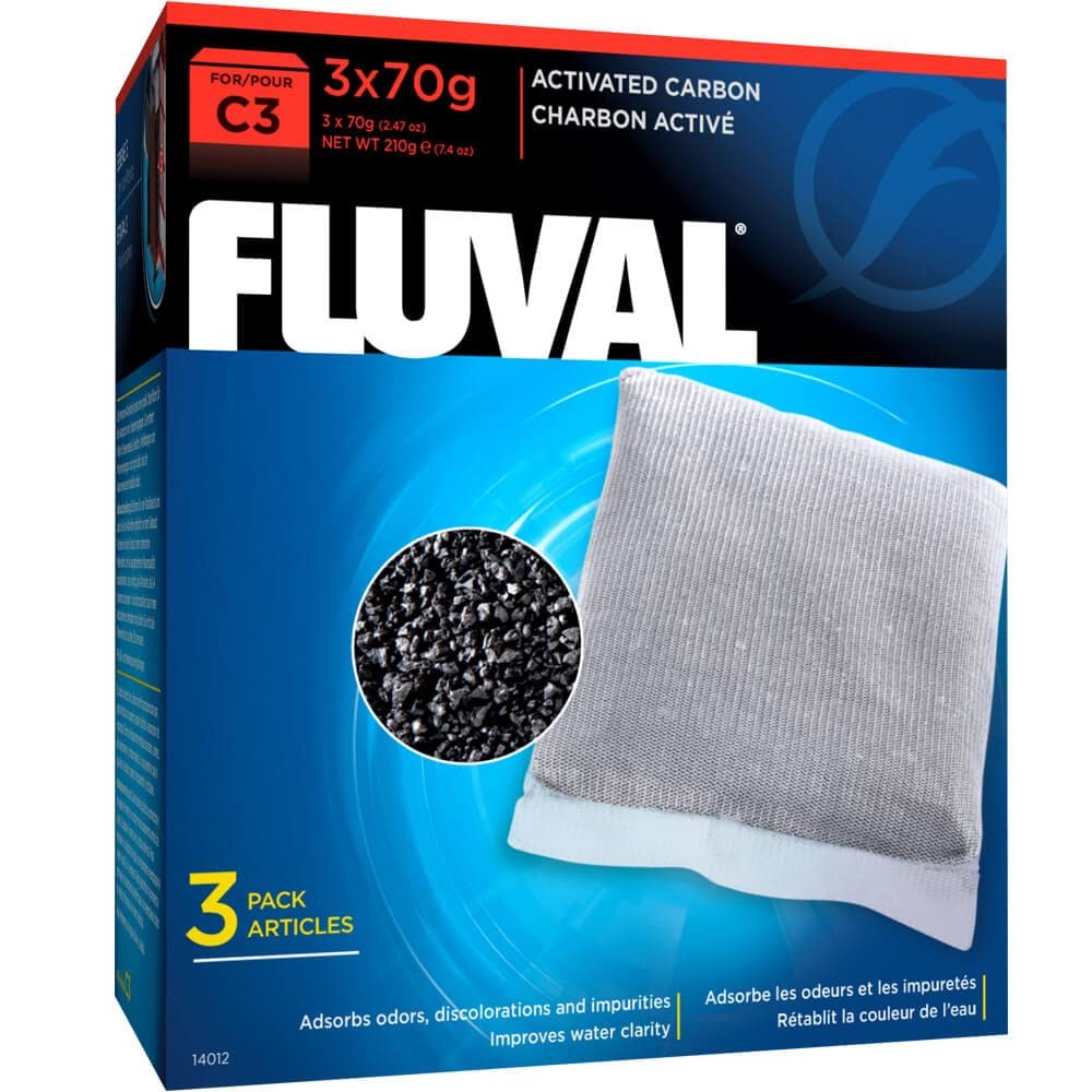 Fluval C3 Karbon - 3'lü Paket, Siyah