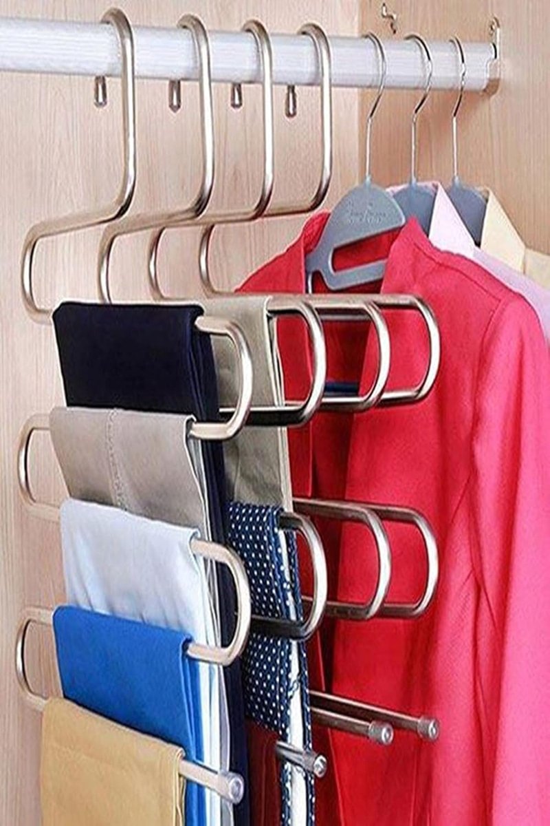 MataHare 5 Katlı Metal Pantolon Eşarp Askısı