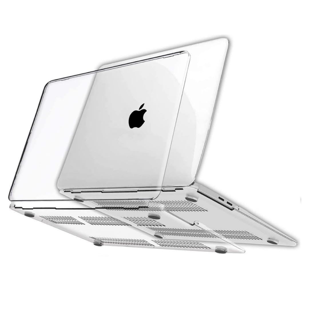 Klasse MacBook Air 13.3 inç 2018-2022 Arası M1 Çip ile Uyumlu Şeffaf Dayanıklı Koruyucu Kılıf, Ultra
