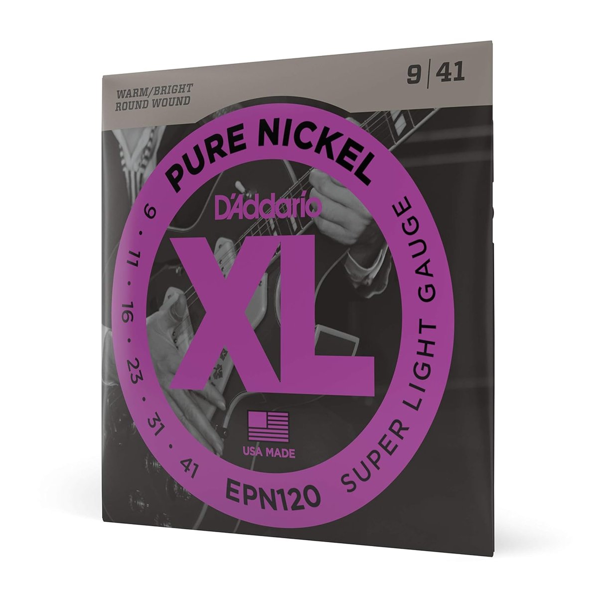 Daddario Epn120 Elektro Gitar Tel Seti, Xl, Pure Nickel, 9-41, Sup