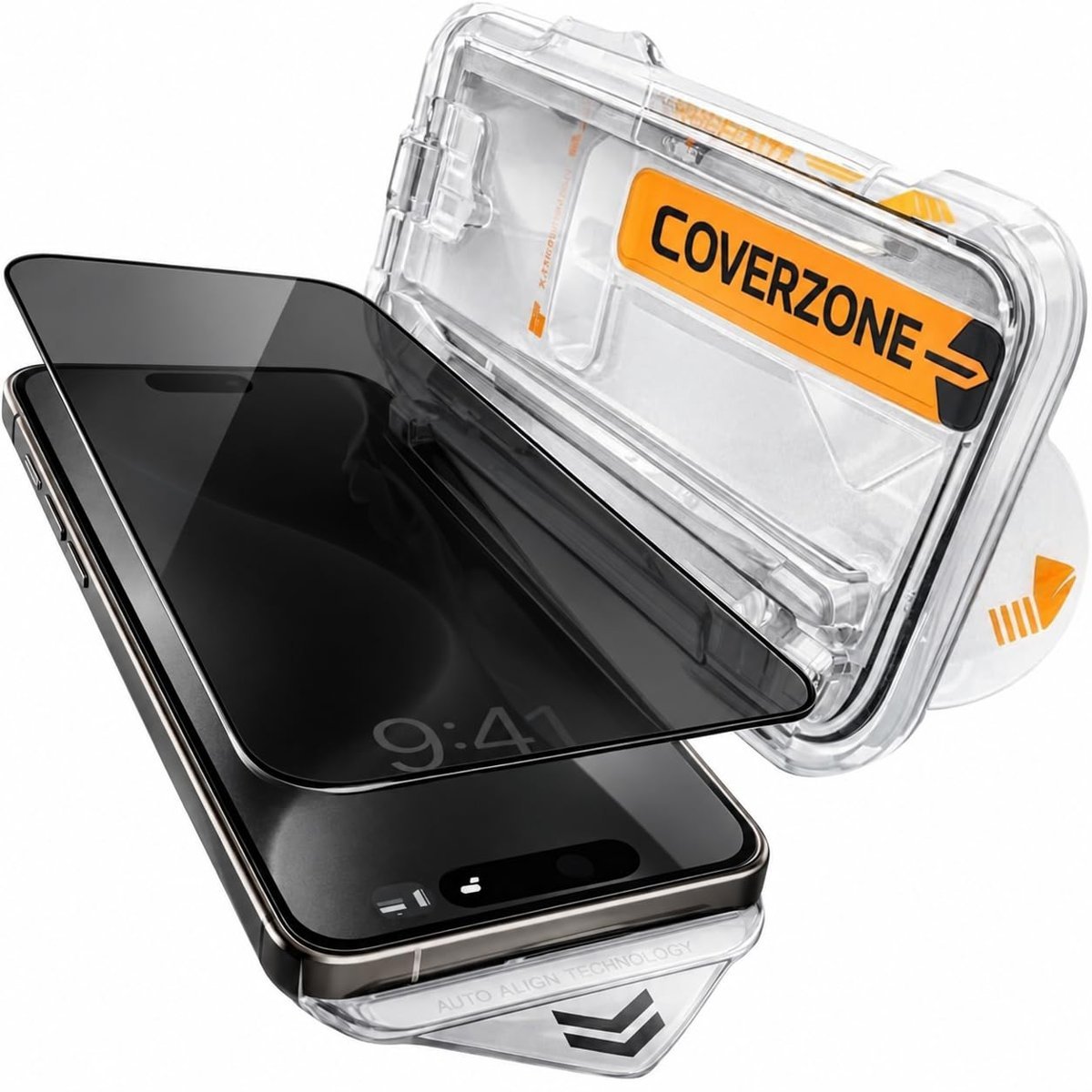 Coverzone iPhone 17 Pro Max ile Uyumlu E61 Aparatlı Hayalet Ekran Camı