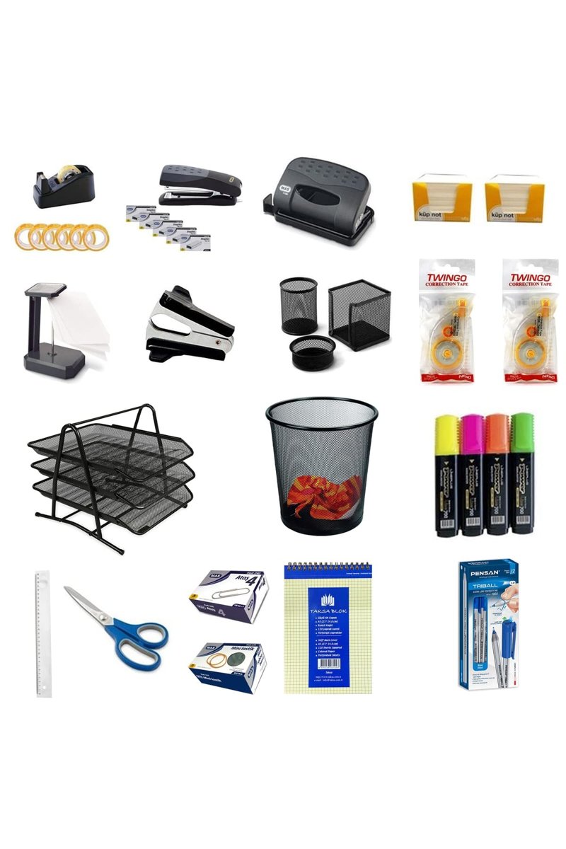 Mas Zımba  Delgeç Kırtasiye Ofis Seti 004-8698946584984