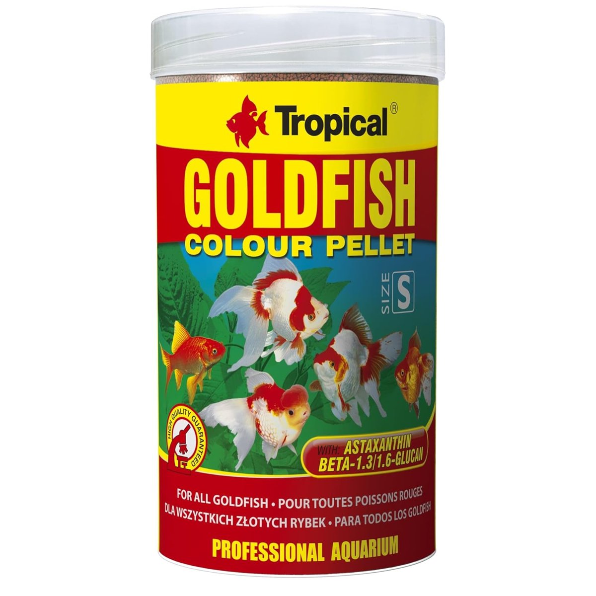 Tropical Goldfish Colour Pellet Size Small 250ml 110gr